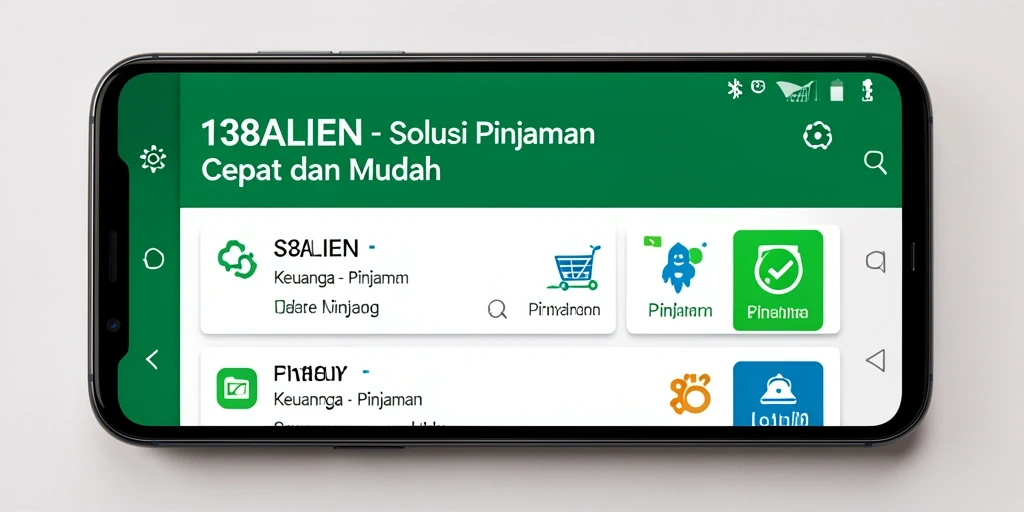 Antarmuka aplikasi 138ALIEN yang mudah digunakan untuk pinjaman.