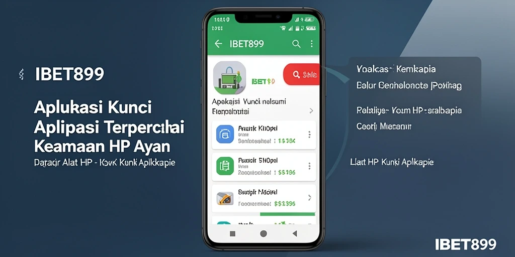 Antarmuka pengguna IBET899 dengan kunci aplikasi yang stylish dan fungsional.