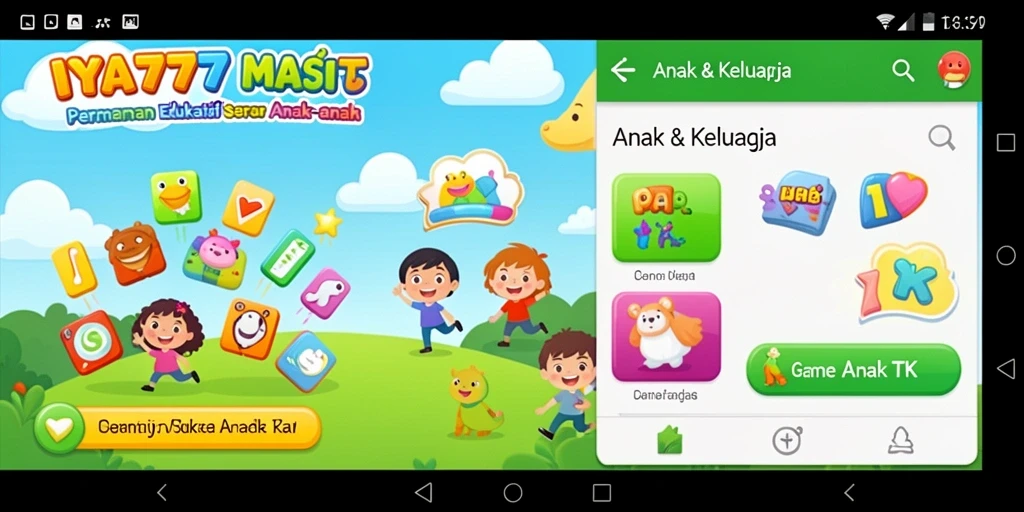Tampilan antarmuka pengguna IYA777 yang interaktif dan ceria.