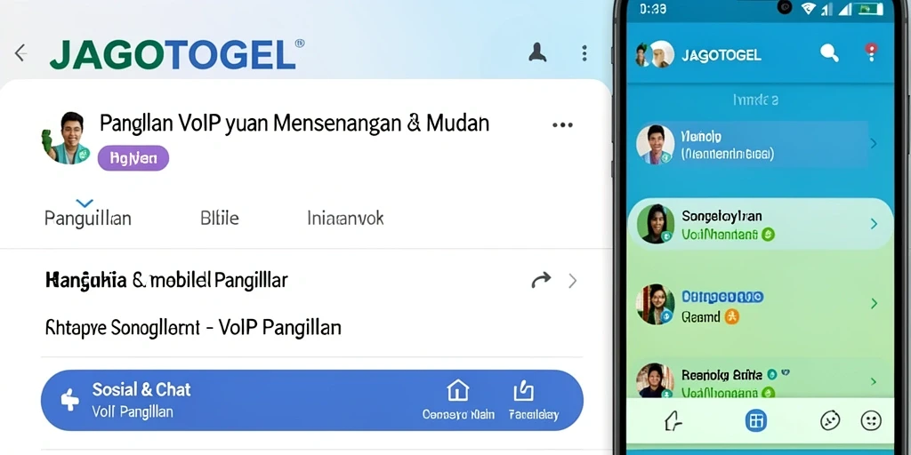 Antarmuka JAGOTOGEL yang user-friendly untuk VoIP Panggilan.