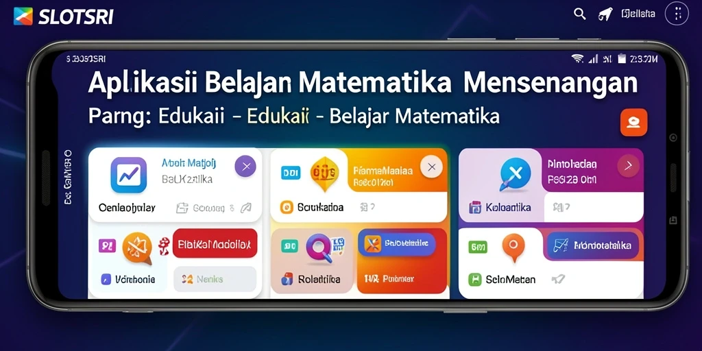 Tampilan antarmuka SLOTSRI yang menarik dan interaktif untuk belajar matematika.