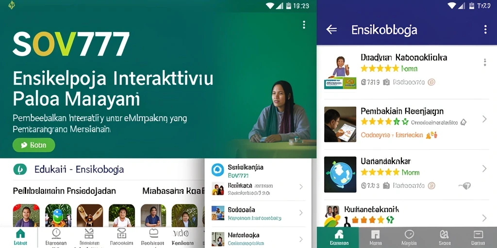 Tampilan antarmuka SOV777 yang interaktif dan informatif.
